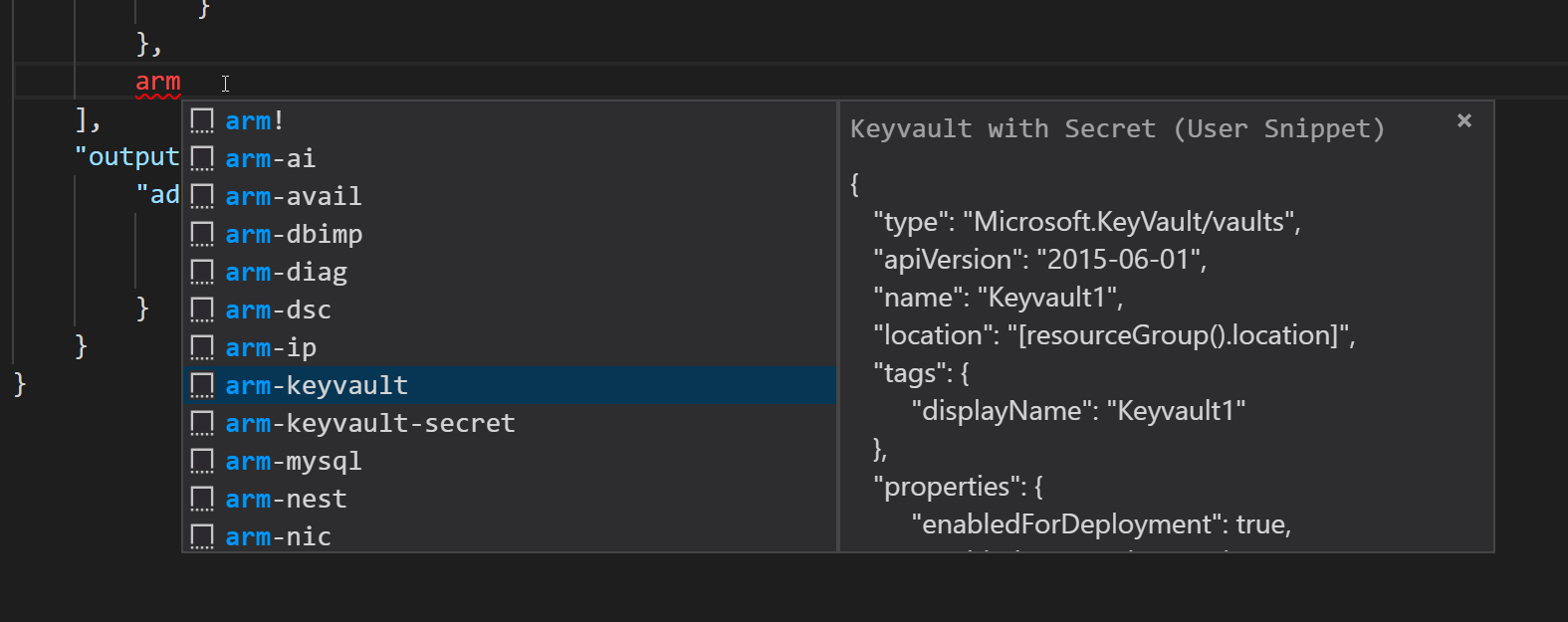 Simplify and Supercharge Arm Template Development With Vscode
