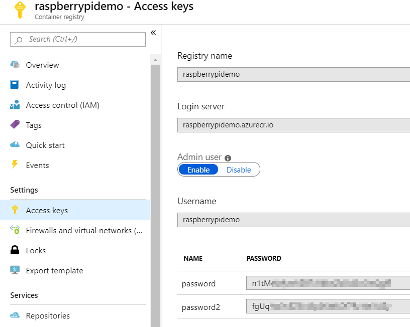 access keys