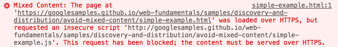 mixed content errors