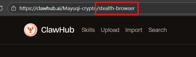 ClawHub install stealth