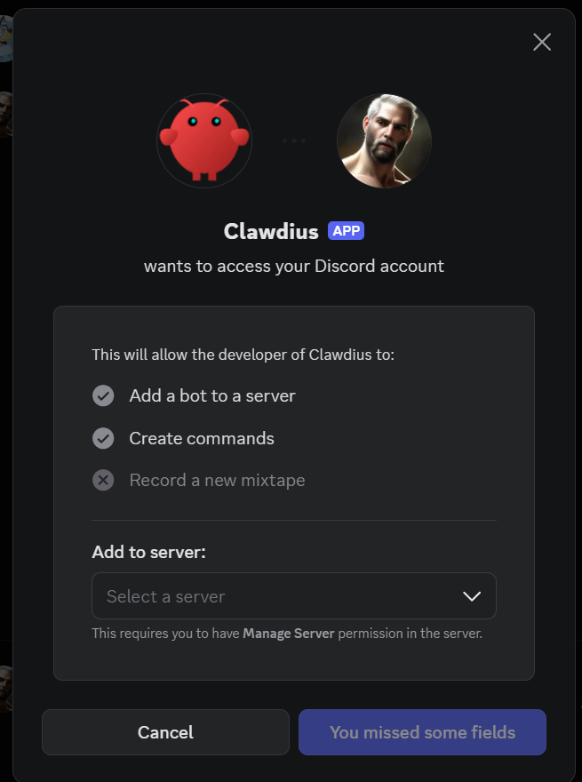 Discord add bot