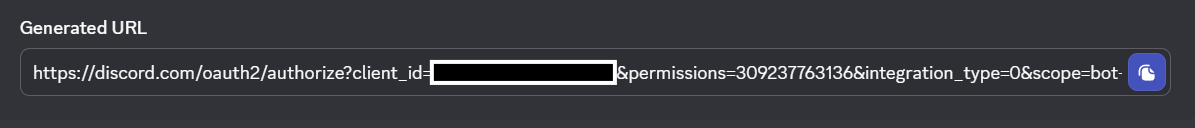 Discord generated URL