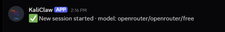 Discord session reset