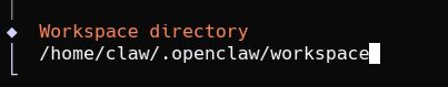 OpenClaw workspace location